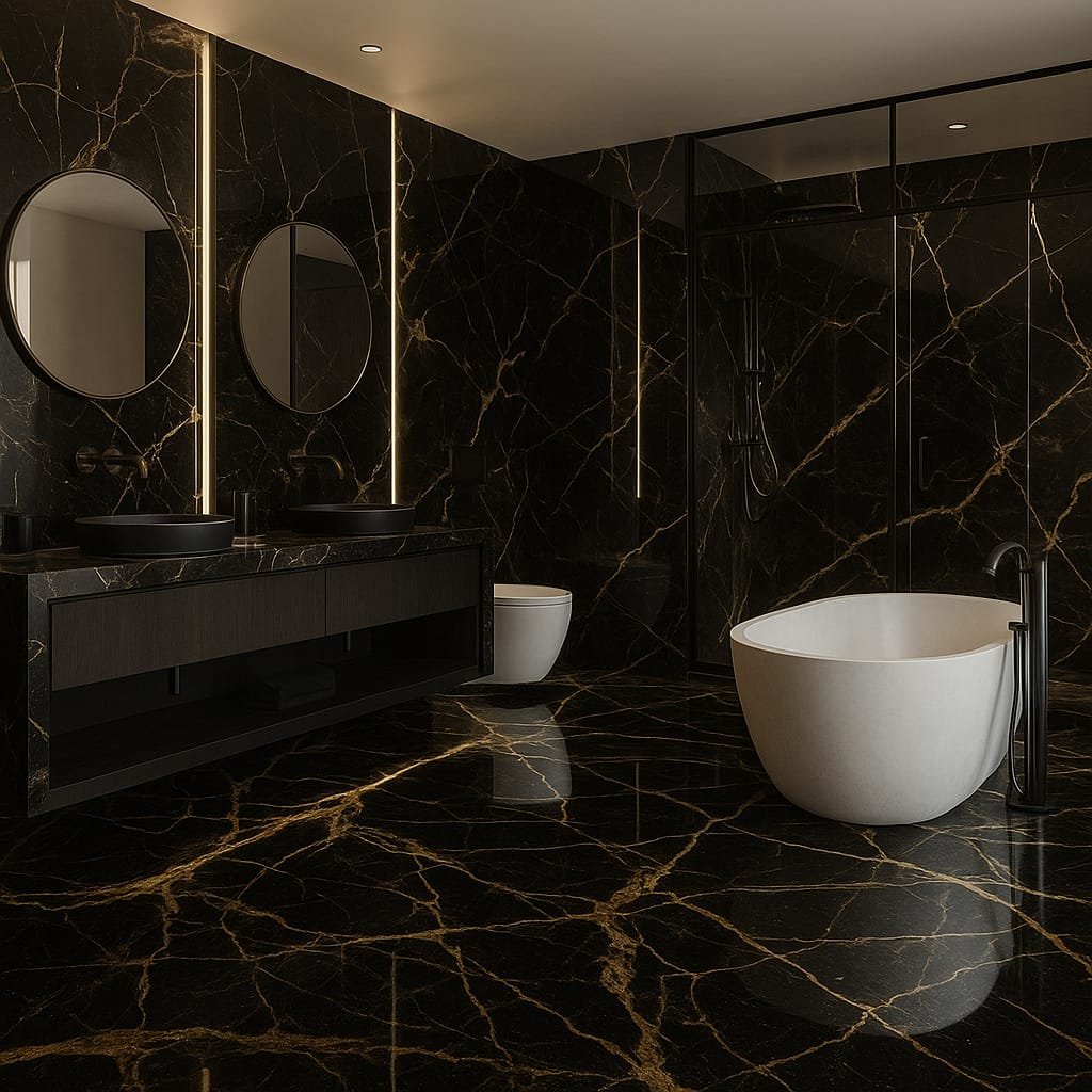 Black Gold Marble